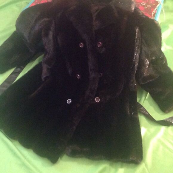 VINTAGE Dubrowsky & Joseph faux fur coat size 14? - Picture 2 of 8